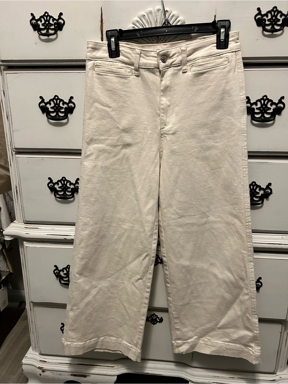Oat New York Men's Bootcut Jeans in Off-White